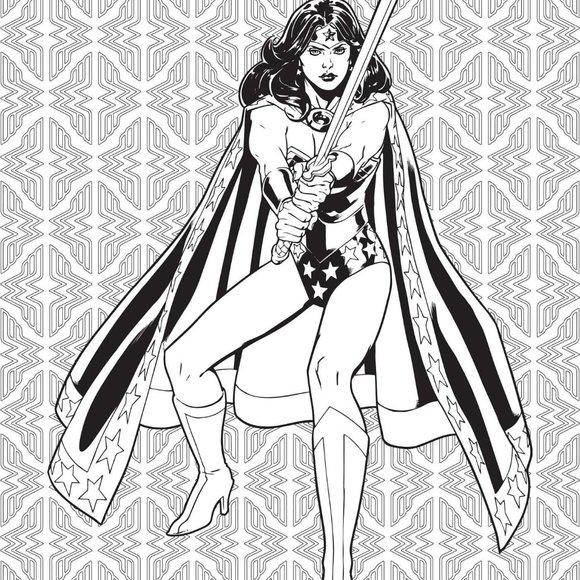 DC Comics: Wonder Woman Coloring Book Paperback - Picture 4 of 6